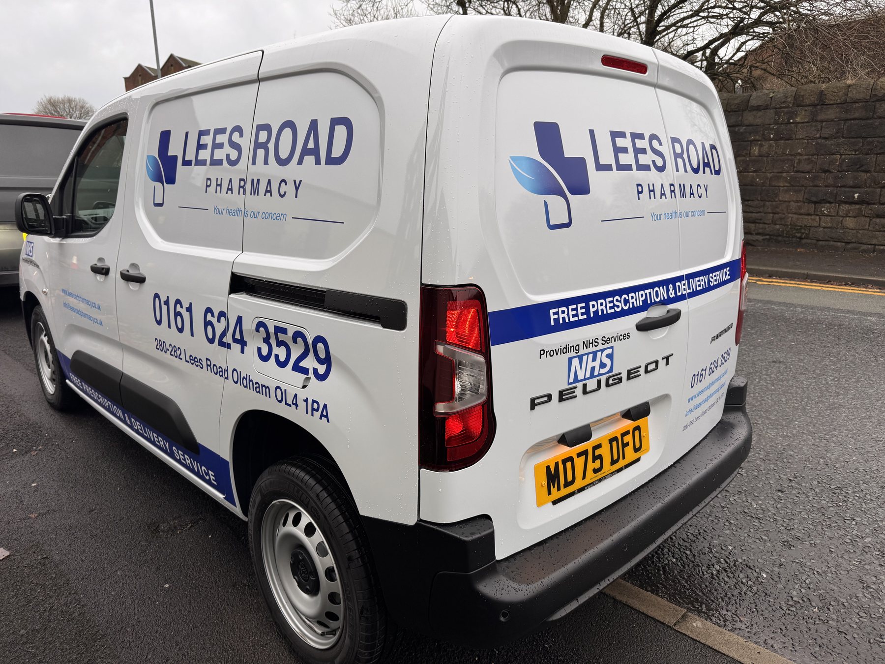Lees Road Pharmacy branded van